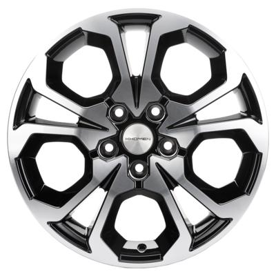 Khomen Wheels V-Spoke 711 (17_Arkana/Kaptur) 6,5x17 5x114,3 ET50 D66,1 Black-FP