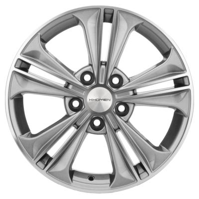 Khomen Wheels KHW1603 (Creta/Seltos) 6x16 5x114,3 ET43 D67,1 G-Silver-FP