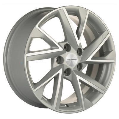 Khomen Wheels V-Spoke 714 (17 ZV Audi A4) 7x17 5x112 ET49 D66,6 F-Silver-FP