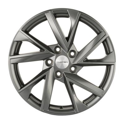 Khomen Wheels V-Spoke 714 (17 ZV Audi A4) 7x17 5x112 ET49 D66,6 Gray