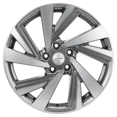 Khomen Wheels V-Spoke 1801 (ZV 18_Tiguan/Kodiaq) 7,5x18 5x112 ET43 D57,1 Gray-FP