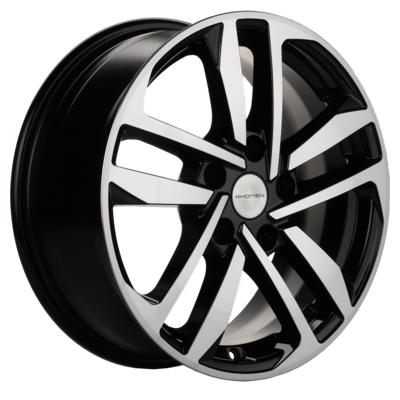 Khomen Wheels KHW1612 (Octavia A5/Golf/Jetta) 6,5x16 5x112 ET50 D57,1 Black-FP