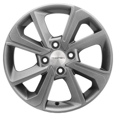 Khomen Wheels KHW1501 (XRay) 6x15 4x100 ET37 D60,1 G-Silver