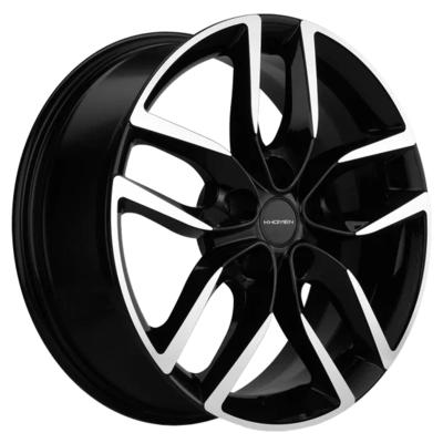 Khomen Wheels KHW1708 (Kodiaq/Tiguan) 6,5x17 5x112 ET38 D57,1 Black-FP