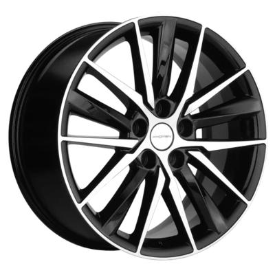 Khomen Wheels KHW1807 (Geely Coolray) 8x18 5x114,3 ET53 D54,1 Black-FP