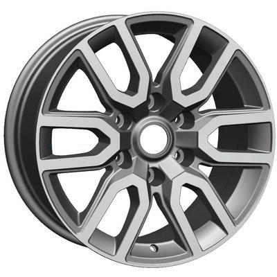 Khomen Wheels KHW1723 (Toyota LC Prado/Lexus GX) 8x17 6x139,7 ET25 D106,1 Gray-FP