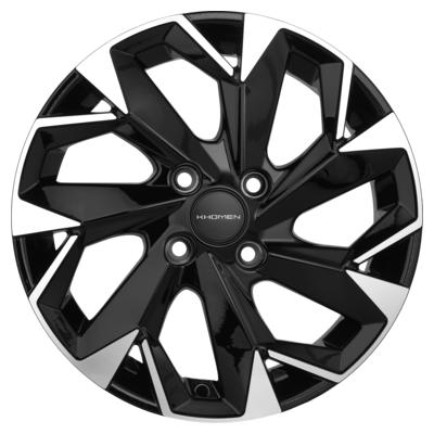 Khomen Wheels KHW1508 (Cobalt) 6x15 4x100 ET39 D56,6 Black-FP