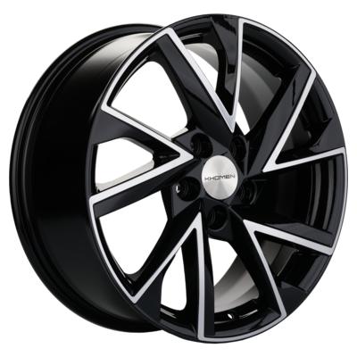 Khomen Wheels KHW1714 (DFM AX 7) 7x17 5x108 ET43 D65,1 Black-FP