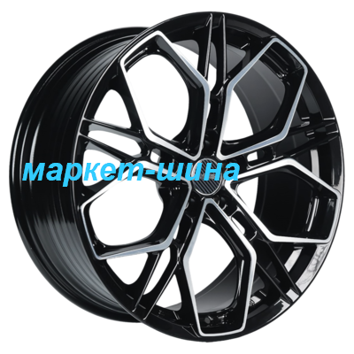 INCH FA8534 8x18 5x114,3 ET40 D67,1 Gloss Black Machined Face