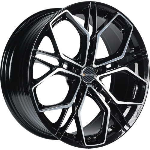 INCH FA8534 8x18 5x114,3 ET30 D60,1 Gloss Black Machined Face